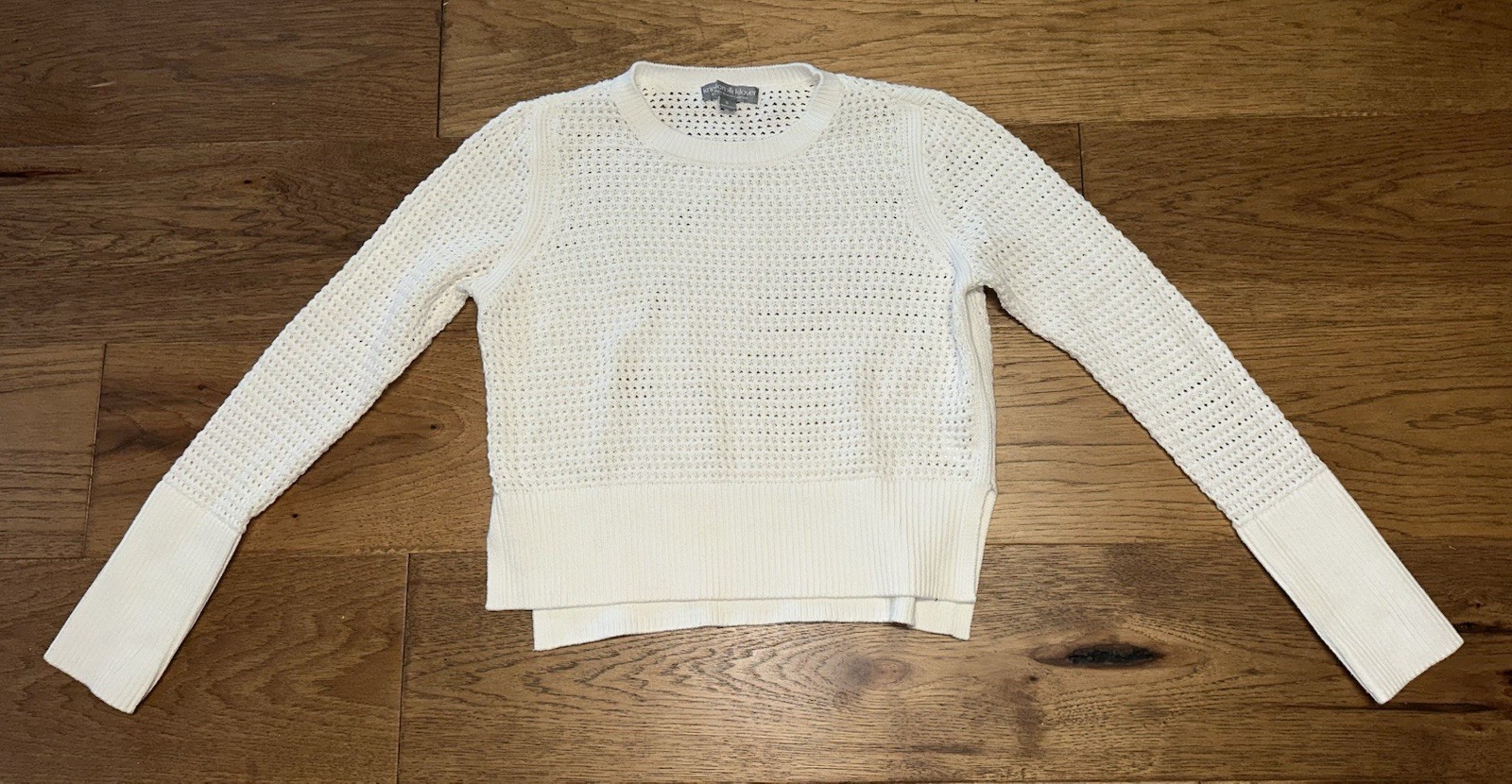 Krimson Klover Women S Cotton Cashmere Blend Cream Knit Sweater