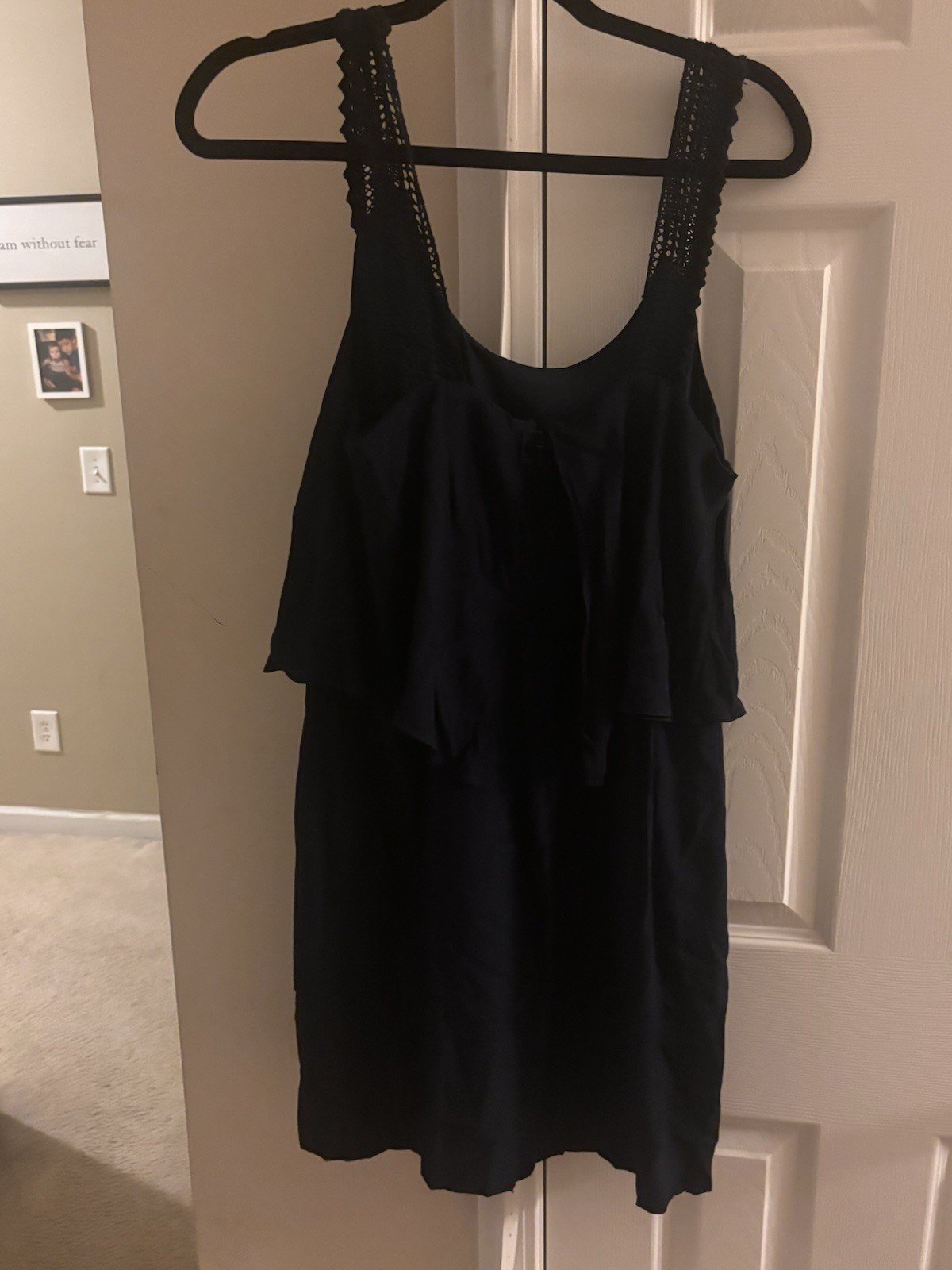 Maeve by Anthropologie Mini Dress Navy Scoop Neck Sleeveless sz 2