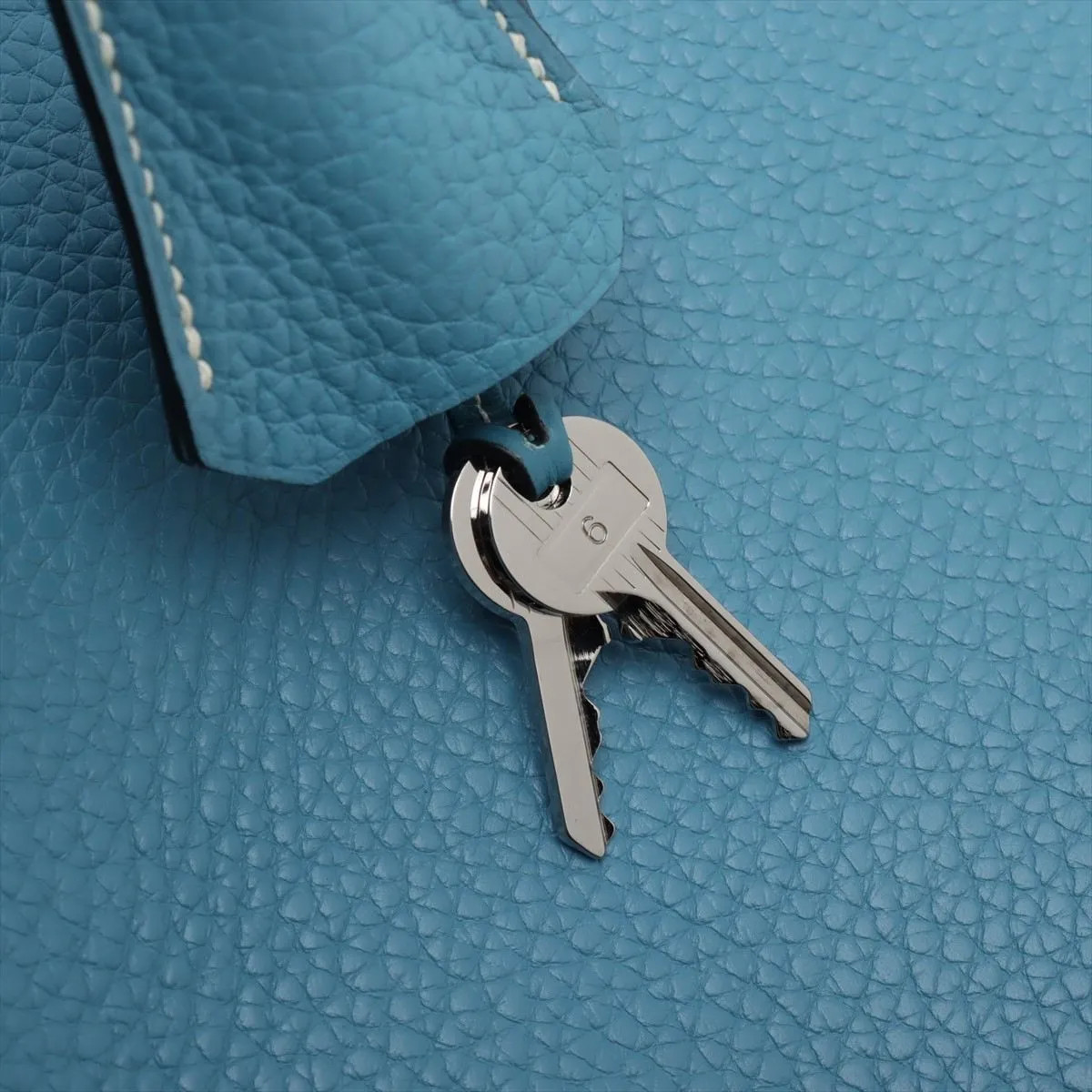 Hermès Kelly 50 Le Tournay Taurillon Clemence Blue Jean Silver Metal Fittings □L