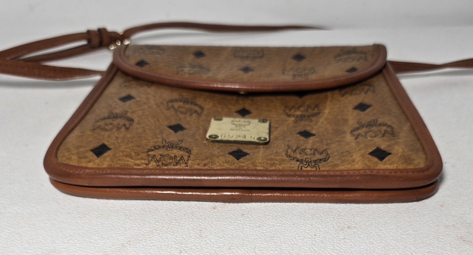 Vintage MCM Munchen Crossbody Bag Shoulder Leather Handmade in West Germany