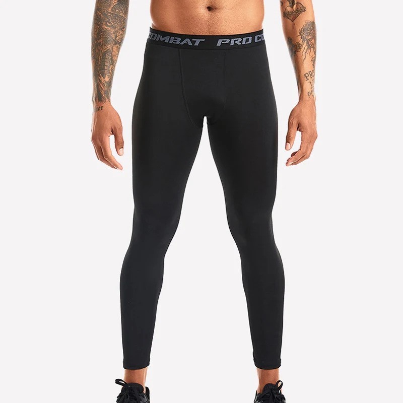 Man’s Workout Leggings Compression Base Layer Gym Sports Running Training Pants