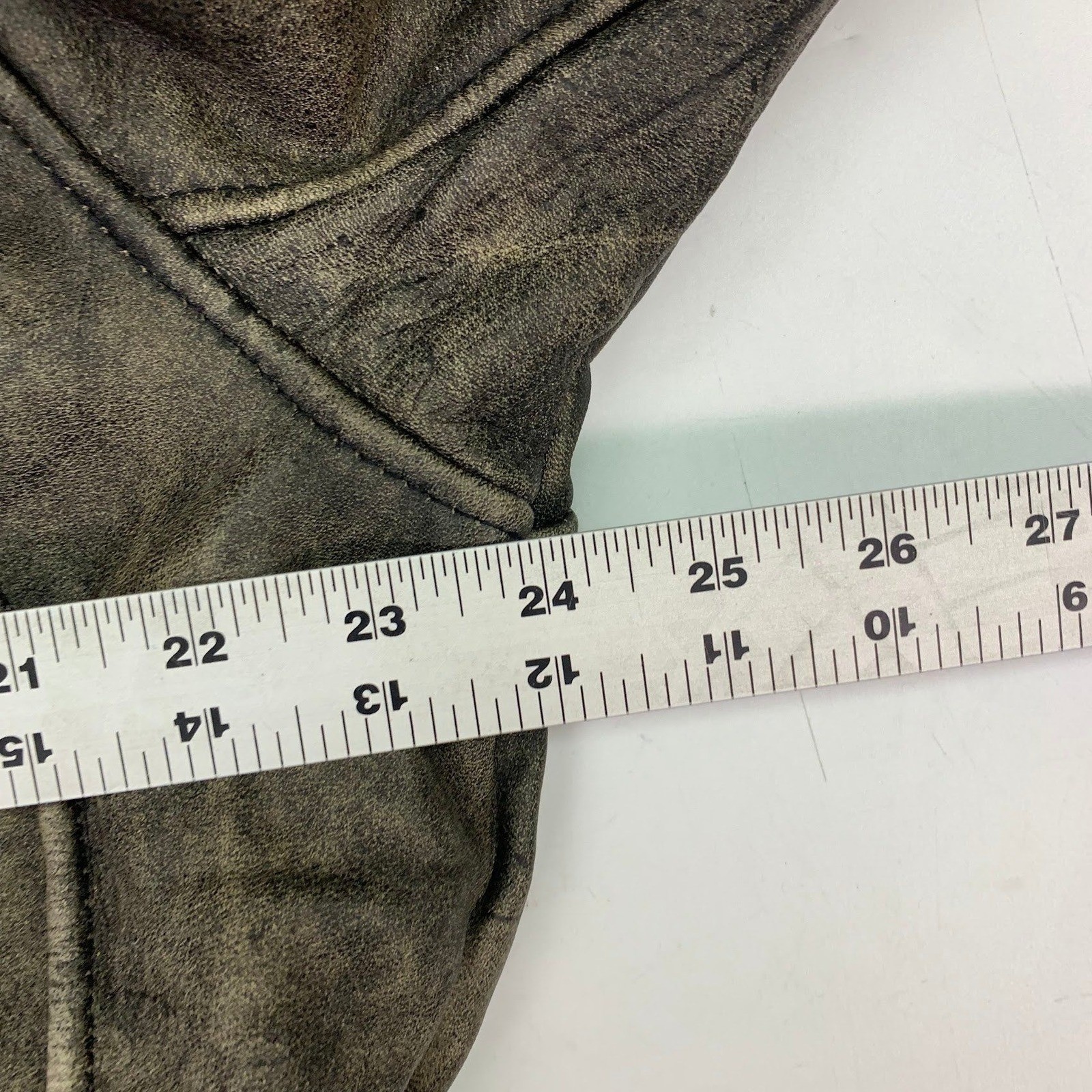Vintage M.Julian Distressed Leather Motorcycle Jacket Moto Biker Style Size L