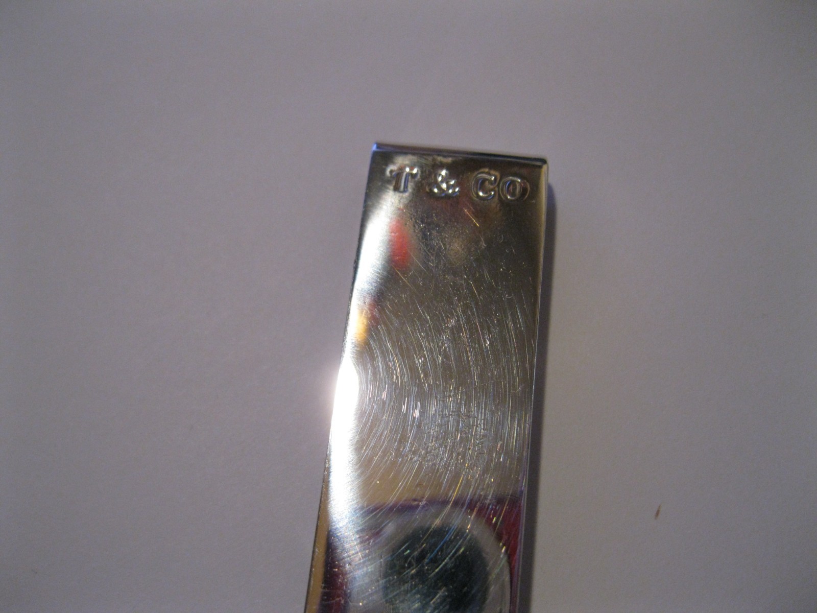 TIFFANY & CO. STERLING SILVER “1837” MONEY CLIP! NO MONO`S! AUTHENTIC!