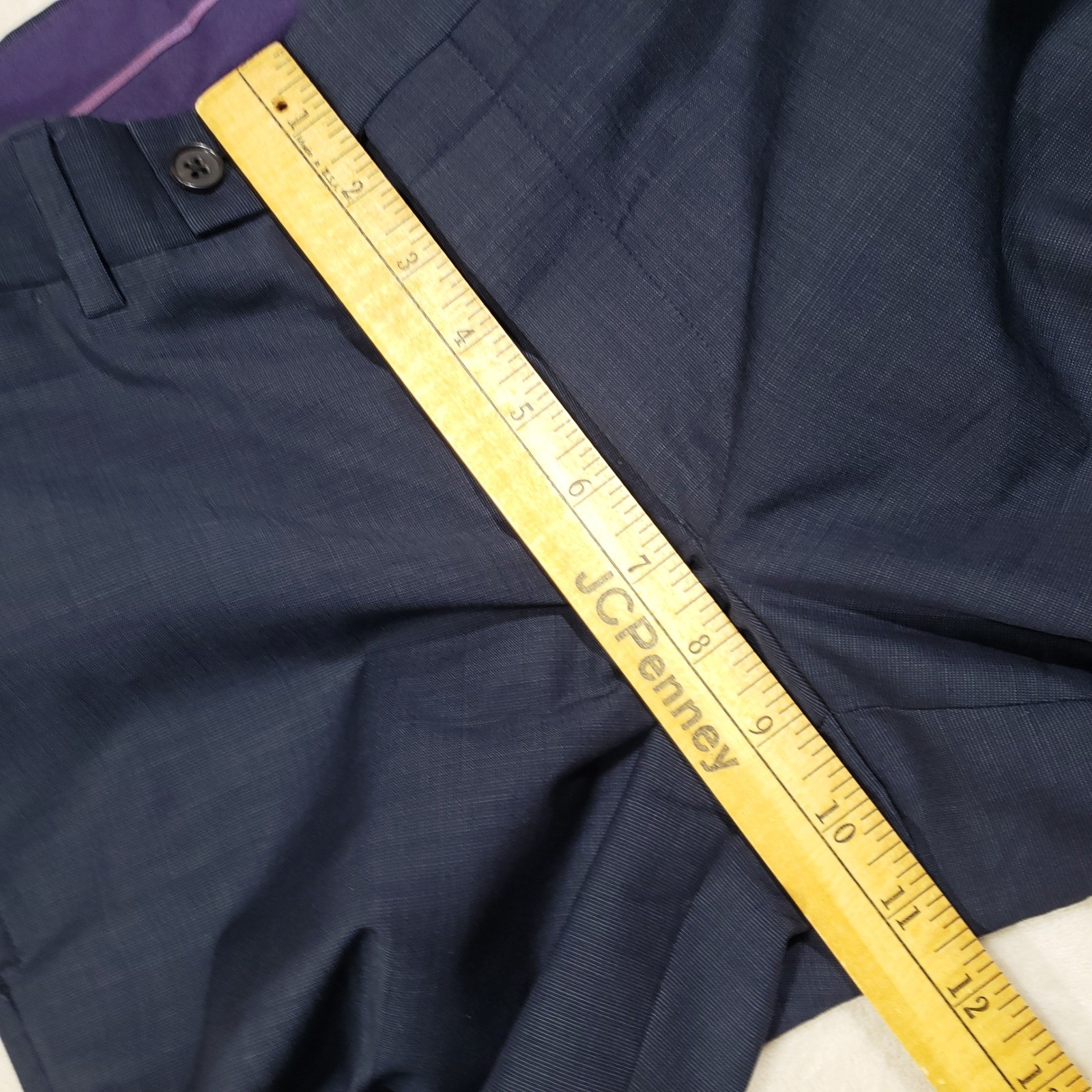 Ted Baker Suit Mens 38R Navy Blue Wool Jarrett CT Endurance Micro-Check 2-Piece