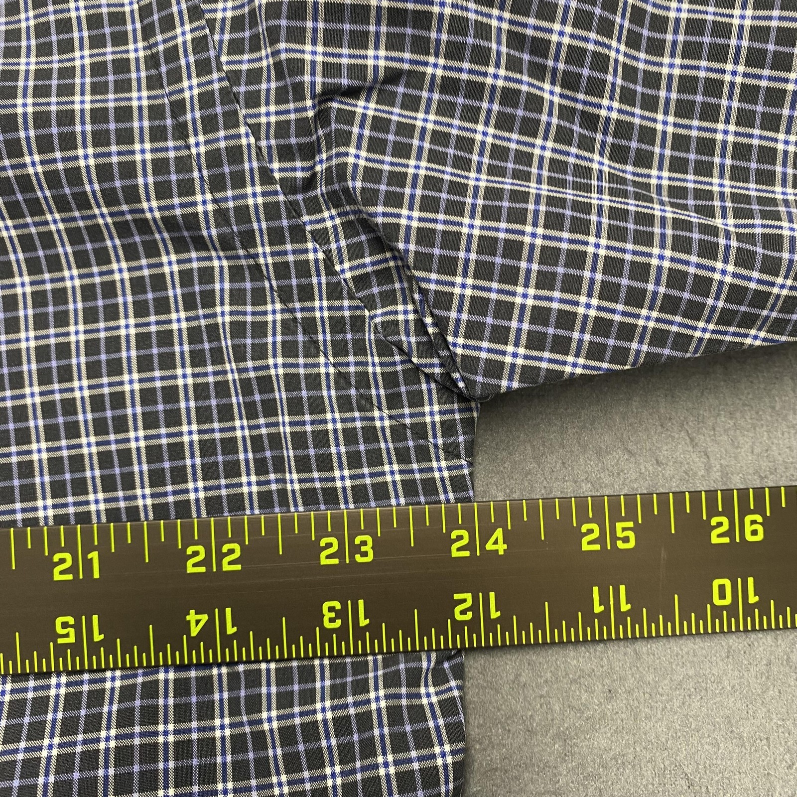Ralph Lauren Shirt Mens Medium Blue Check Button Down Pony Logo Classic Fit