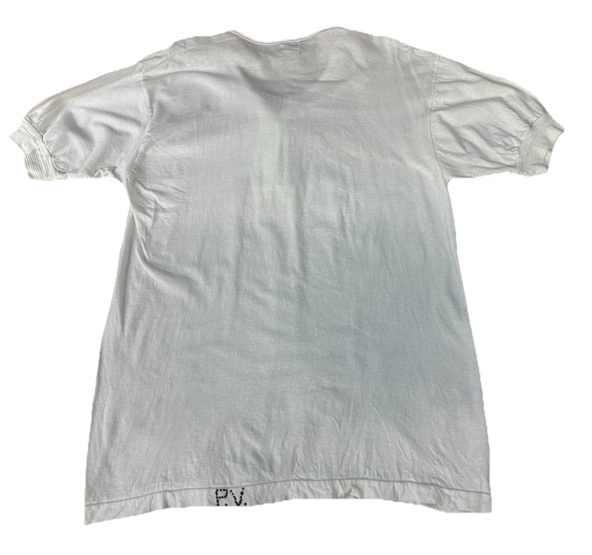 VTG Race Brand Shirt Men’s Size 42 Large Henley Short Sleeve Goldstar 60s 70s