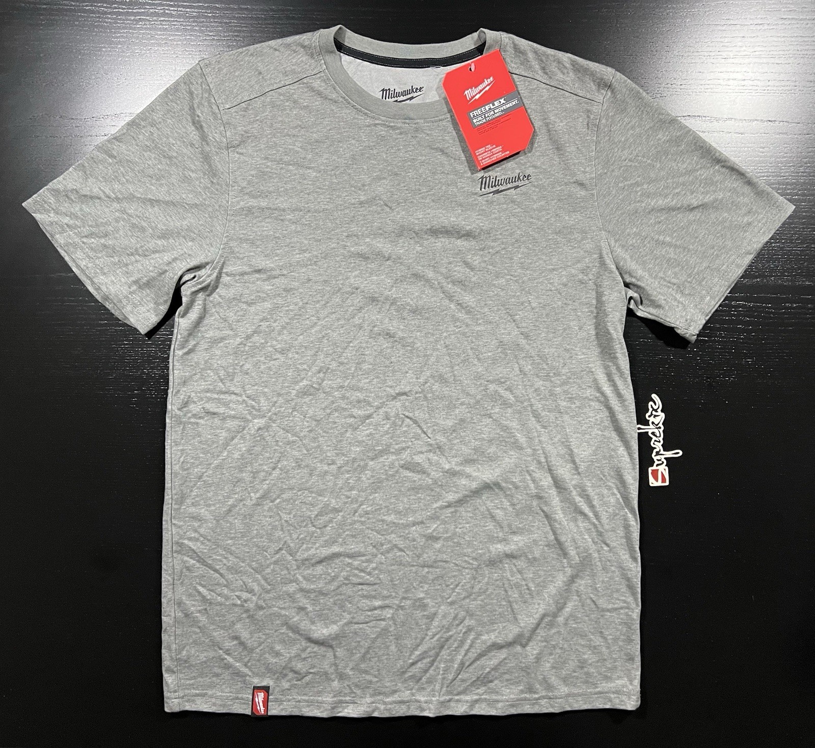 Milwaukee Men’s Medium Gray Cotton/Polyester Hybrid Work T-Shirt 603G-M/L/XL