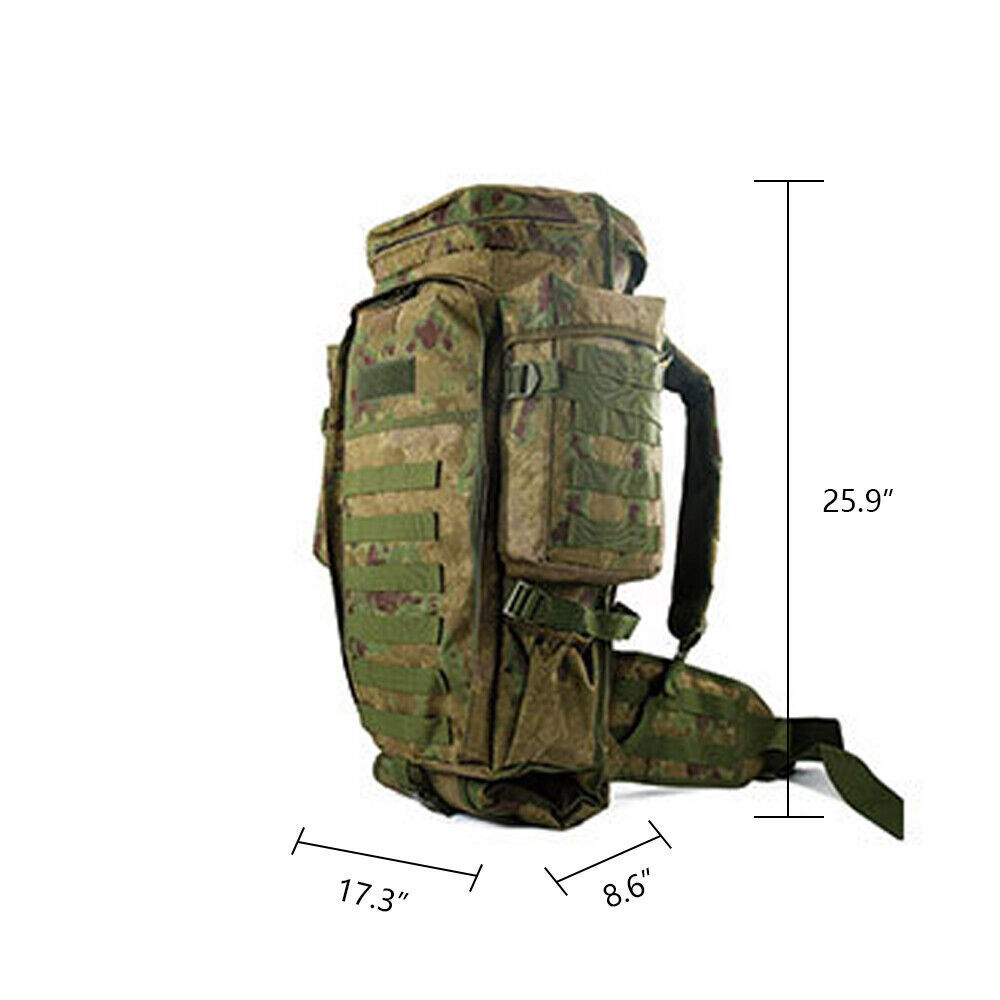 75L Large Camping Backpacks Tactical Rifle Bag Army Molle Bag Daypacks Rucksack
