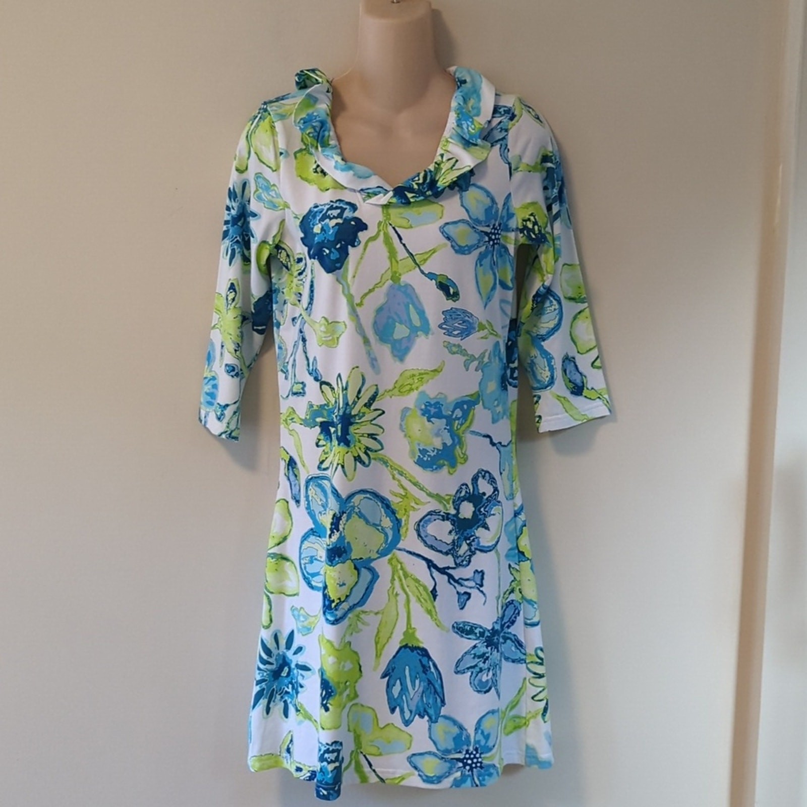 NWT Ana Clare Sophia Ruffle Dress in Blooms S