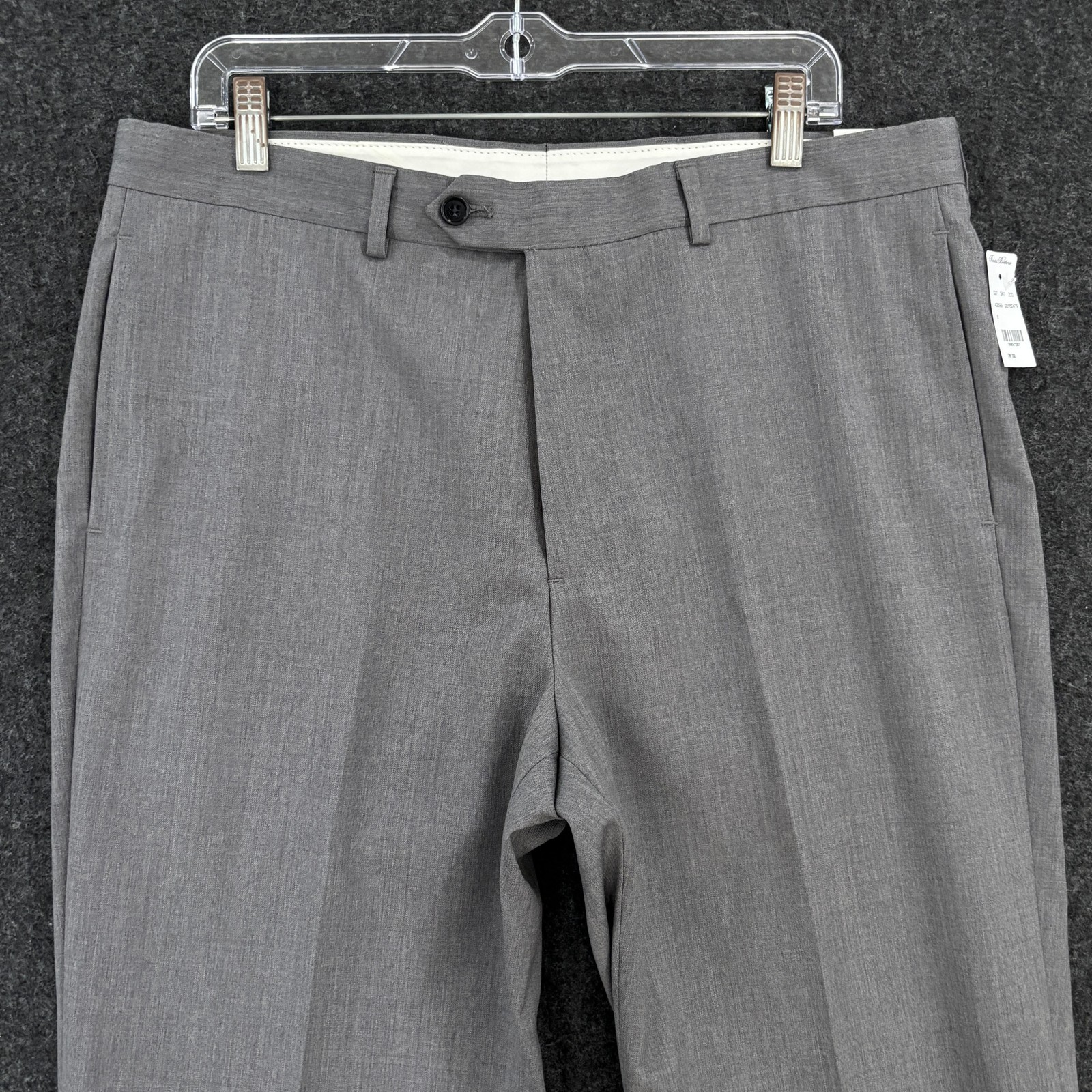 Brooks Brothers Madison Fit Pants Men’s 36×32 Gray Merino Wool Dress Slacks
