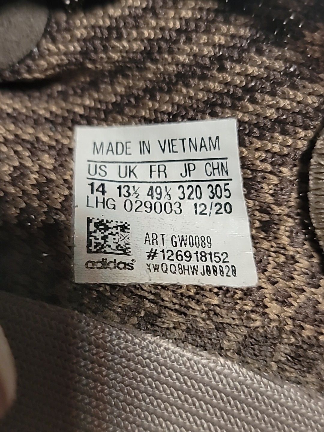 Adidas Yeezy Boost 350 V2 Low Ash Stone Men’s 14 Sneakers GW0089