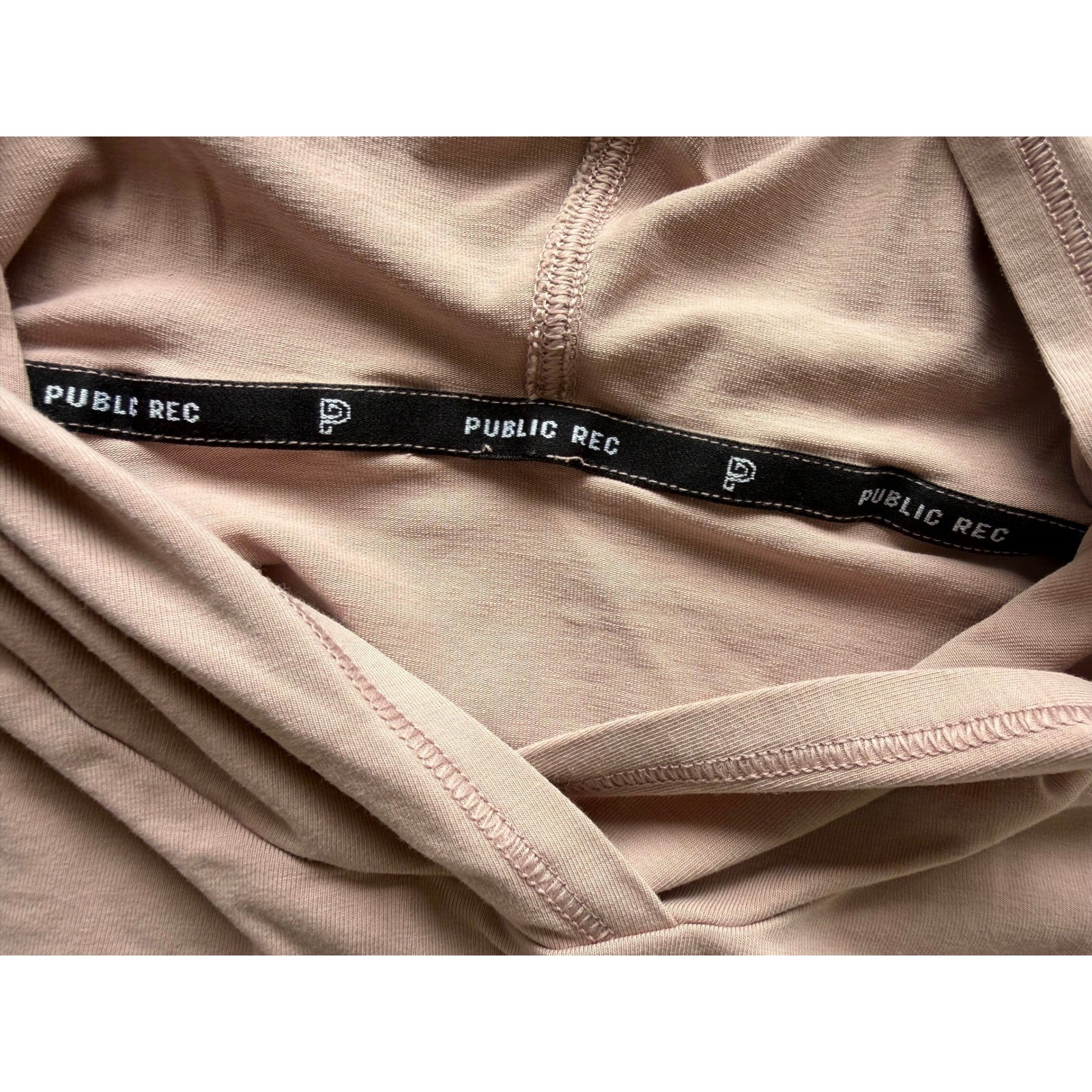 Public Rec Hoodie Mauve Pink Pima Cotton Tencel Pullover Womens Large