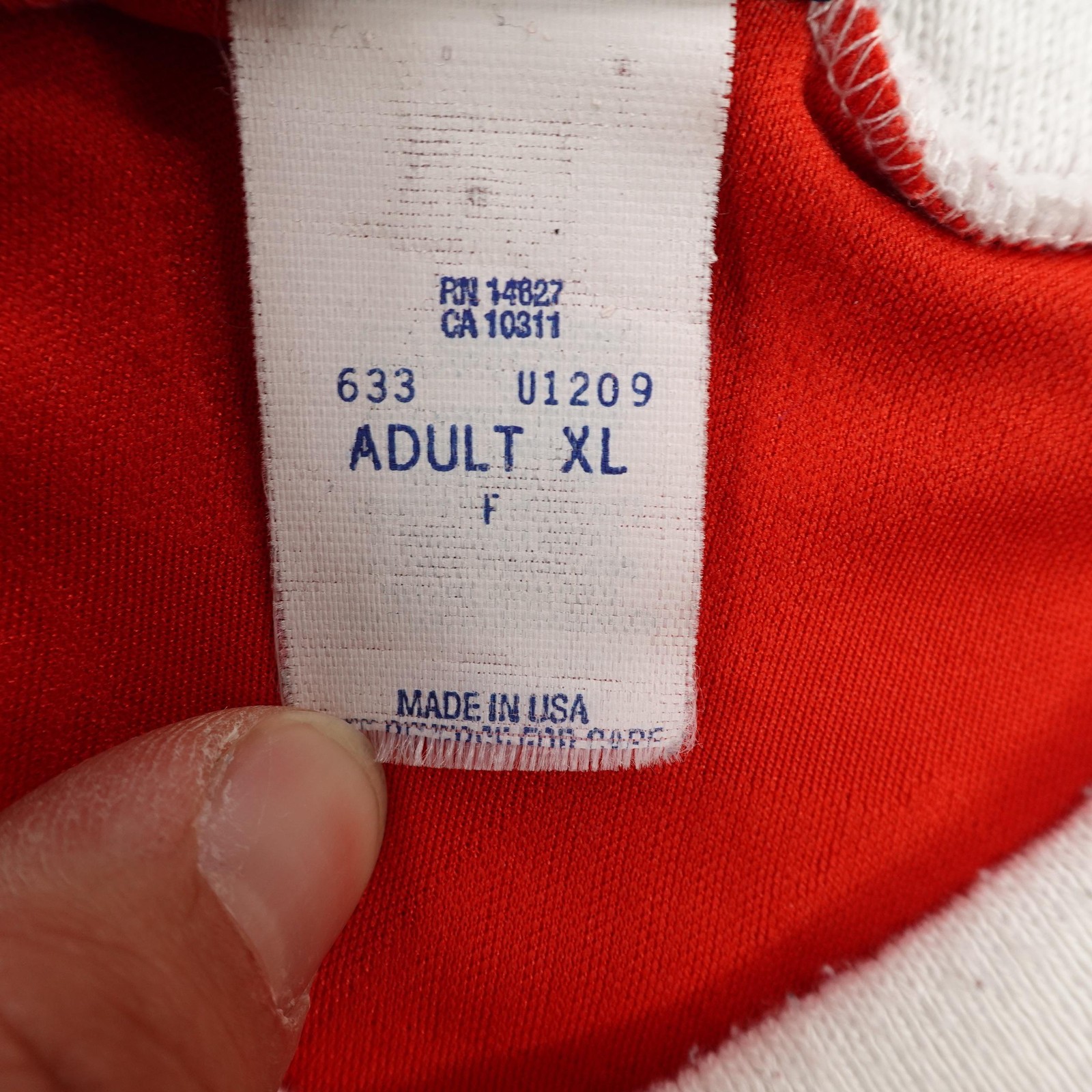 Vintage Umbro Shirt Mens XL Red White Soccer Jersey #21 Shiny Silky USA 90s ^