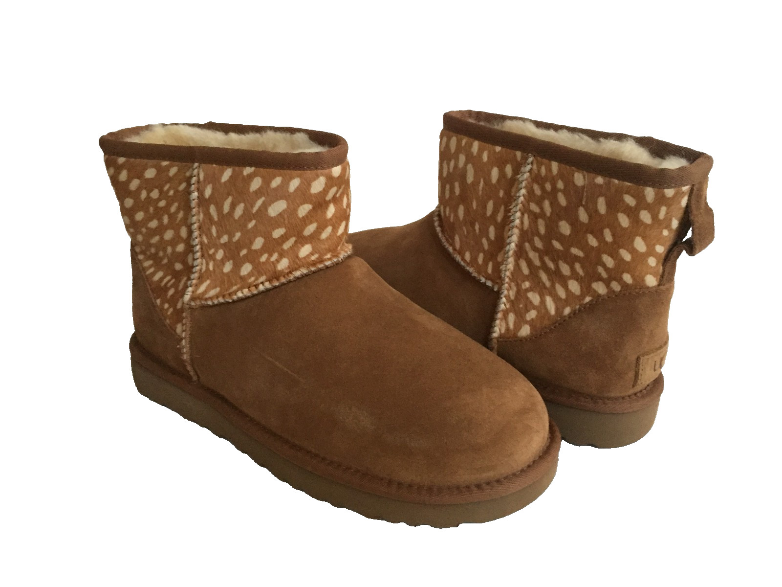 UGG CLASSIC MINI IDYLLWILD CHESTNUT ANIMAL PRINT BOOTS US 9 / EU 40 / UK 7