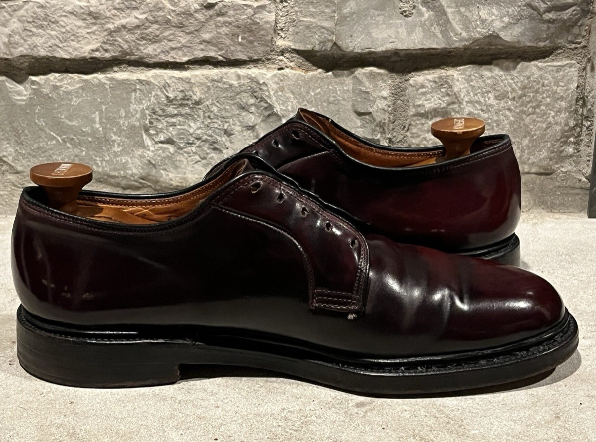 Rare Alden x Abercrombie & Fitch 1960’s Color 8 Shell Cordovan PTB 8.5 E V-Cleat