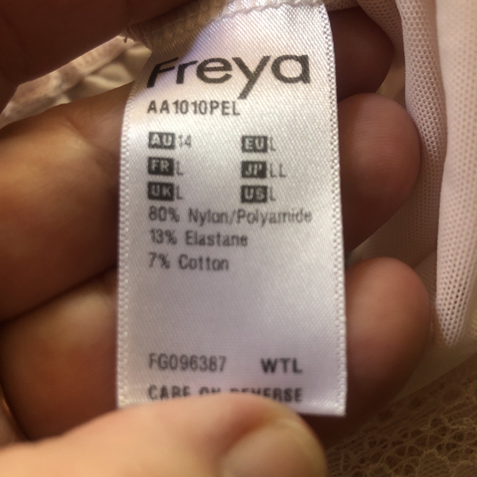 Freya Light Pink Bralette Size Large L Wireless Romantic Womens Adjust Sri Lanka