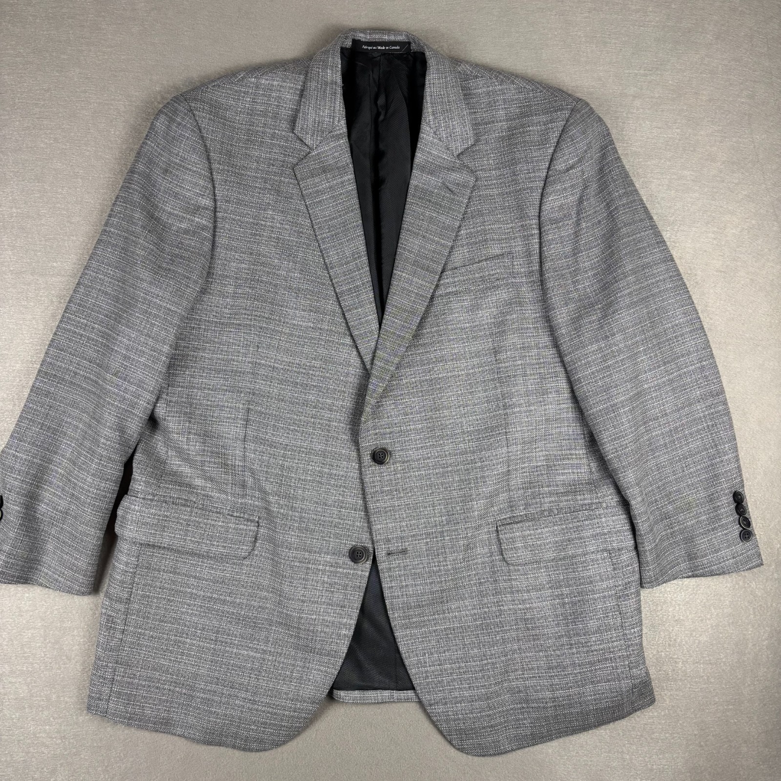 Copley 1883 Reda Super 110s Wool Sport Coat Blazer 46R Gray Check Canada