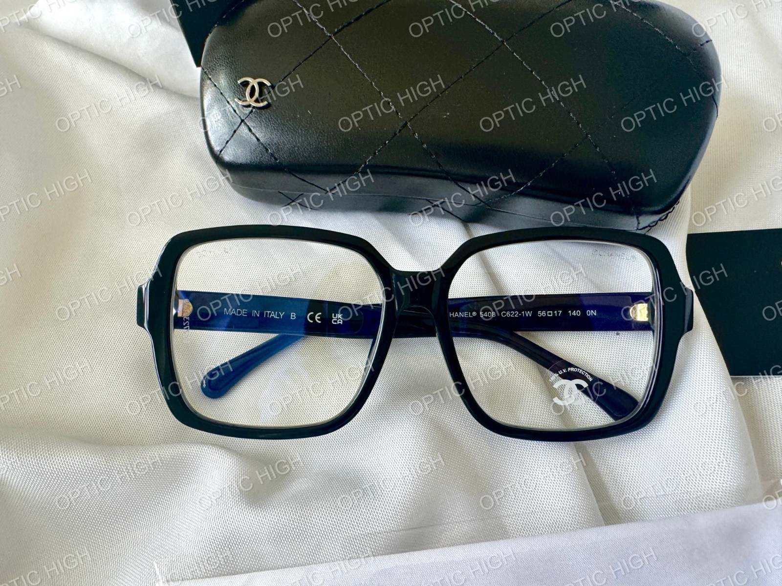 Brand New Chanel 5408 Women’s Transparent Black Acetate Eyeglasses