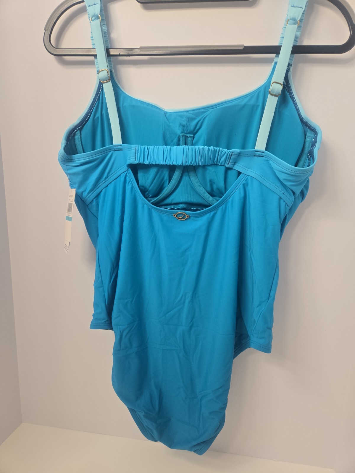 NWT Blue Ombre Jantzen One Piece Swimsuit -size 16