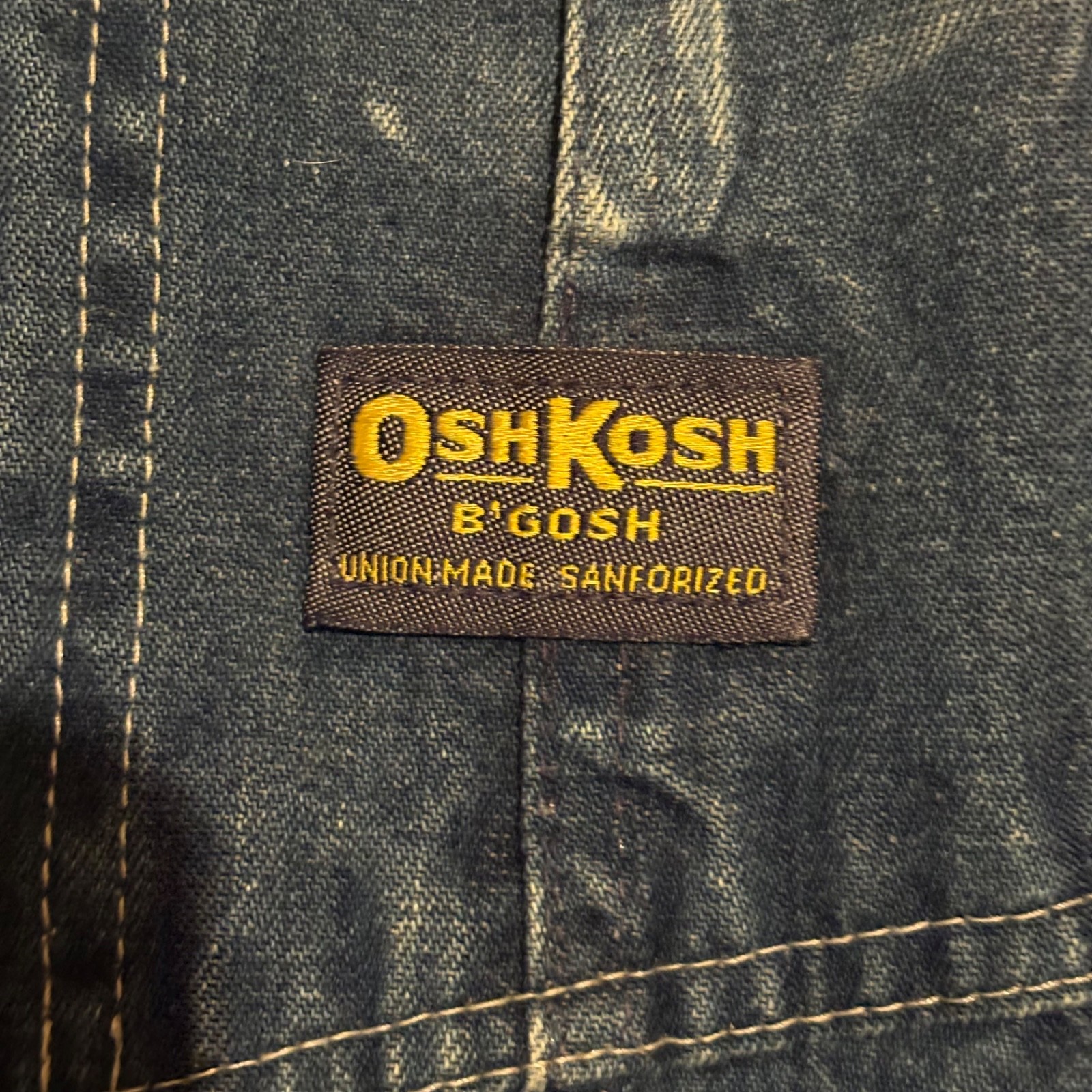 Vtg 70s OshKosh B’gosh Vestbak Denim Overalls USA Vestbak UNION MADE
