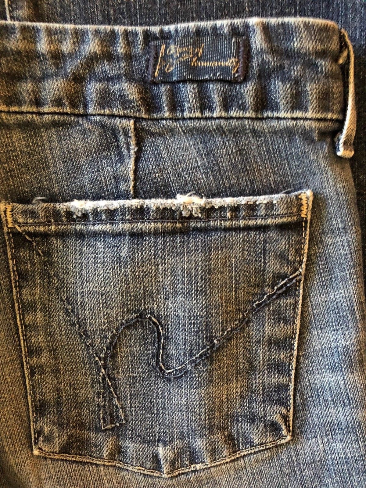 Citizen’s Of Humanity Faye #003 Stretch Low Waist Full Leg Distressed 28×30