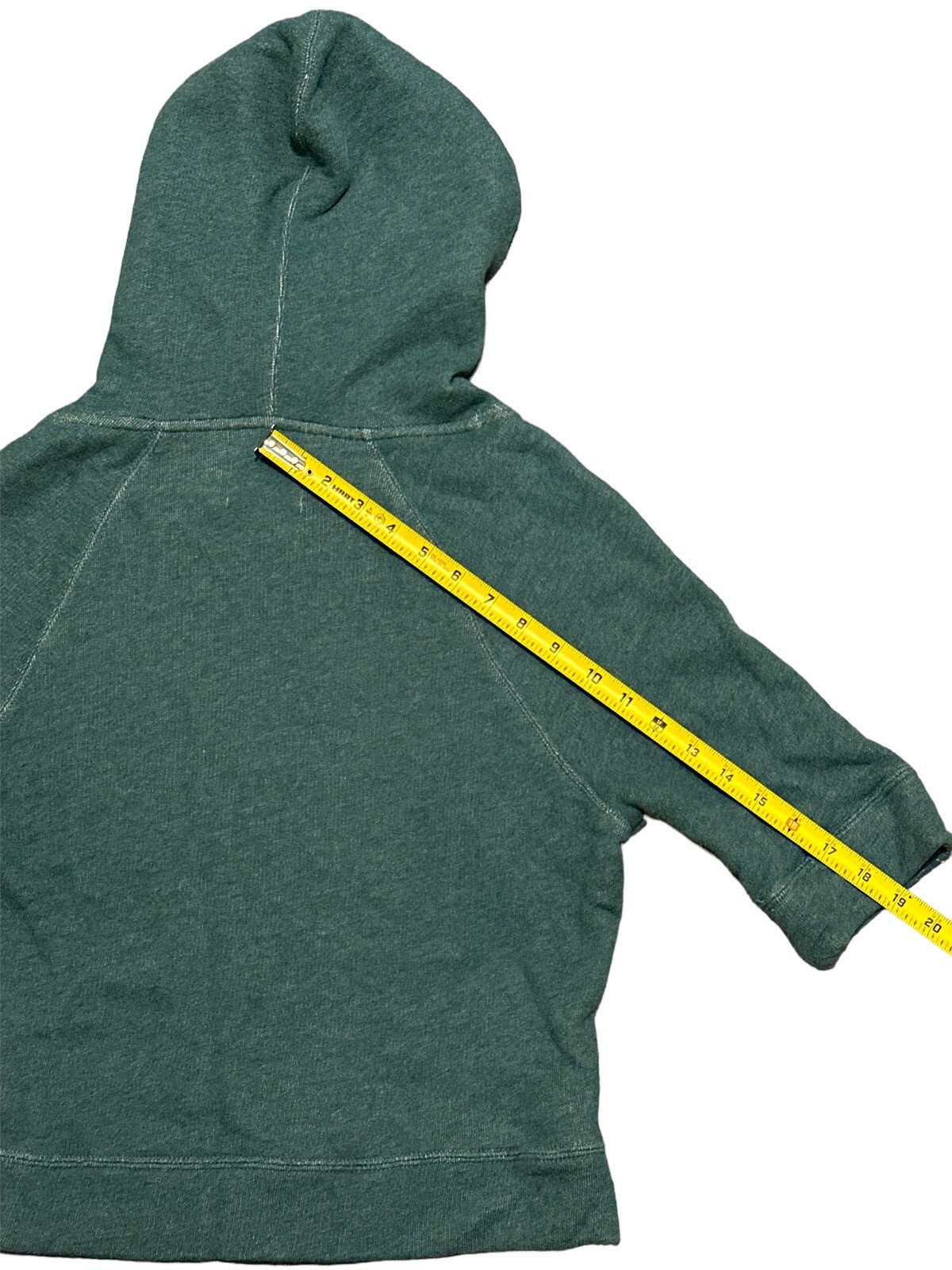 Pact Half Sleeve Hooded Sweatshirt Teal 100% Organic Cotton Women’s Size Small