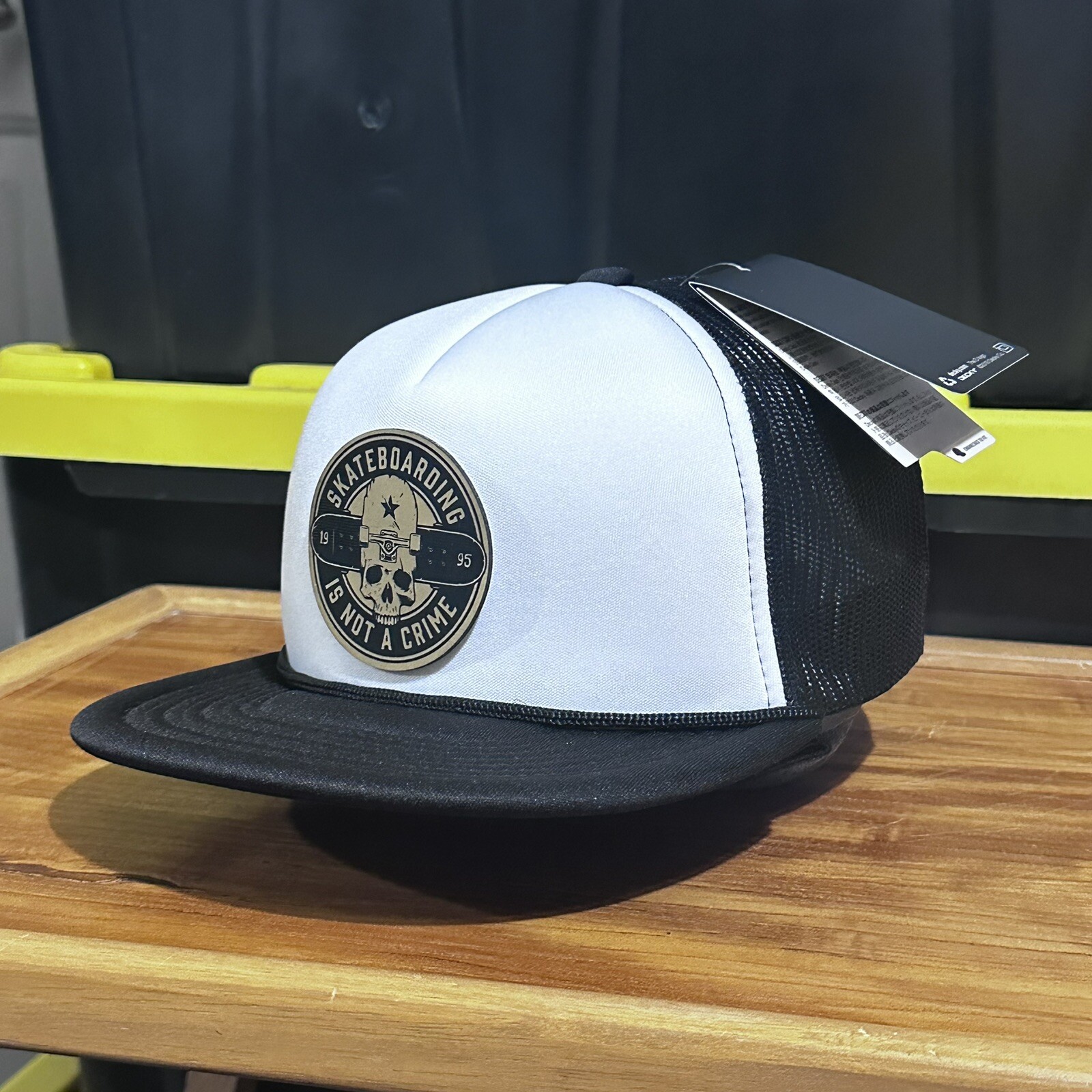 Decky Trucker Hat SKATEBOARDING SnapBack Hat Style Leather Patch