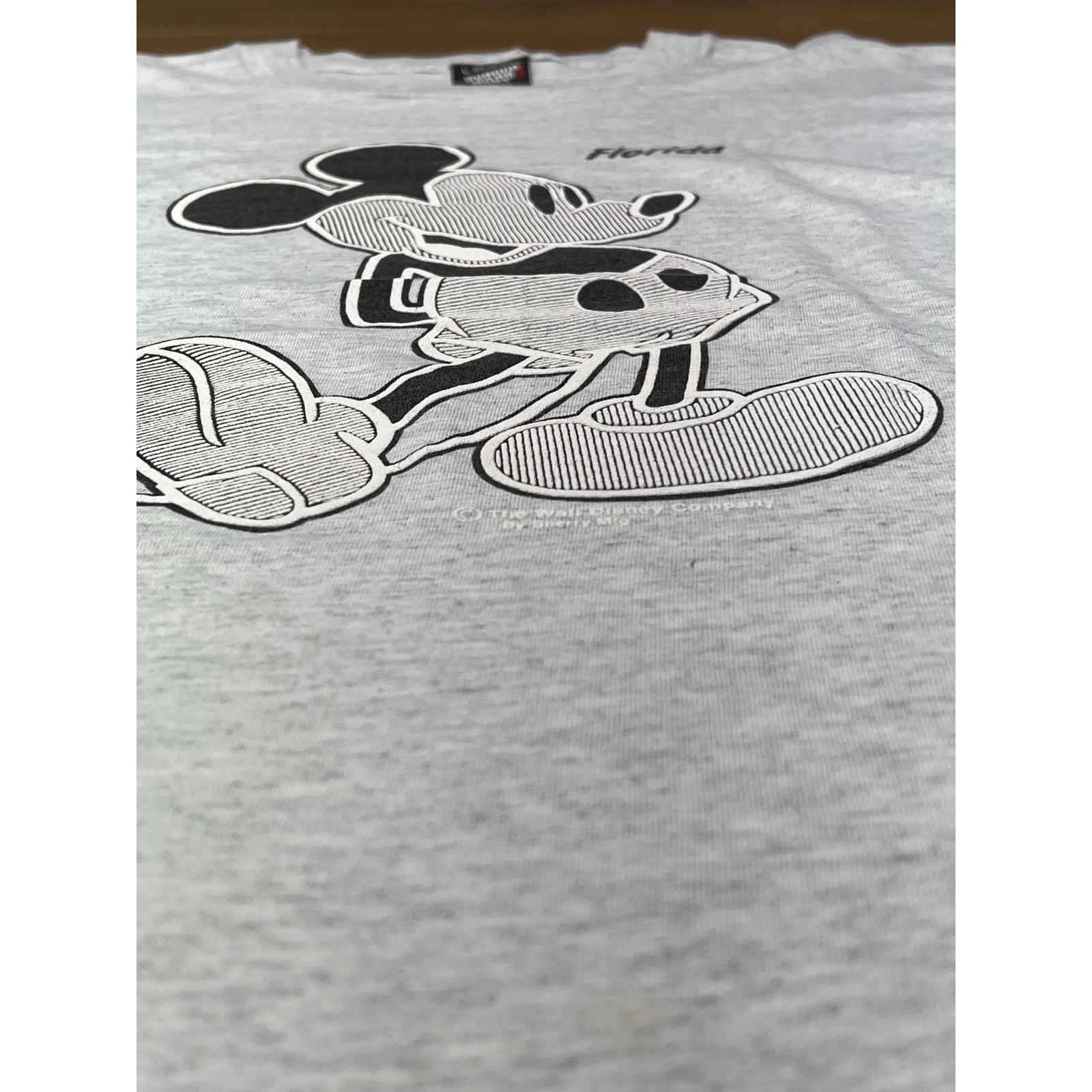 Screen Stars Best Mickey Mouse Florida Graphic T Shirt Sz L Gray Sherry’s best