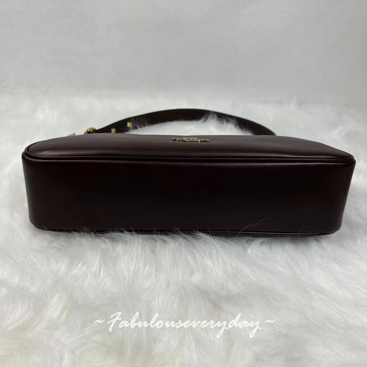 Coach Ella Small Shoulder Bag Crossbody In Leather/Gold/Espresso CDV35 NWT