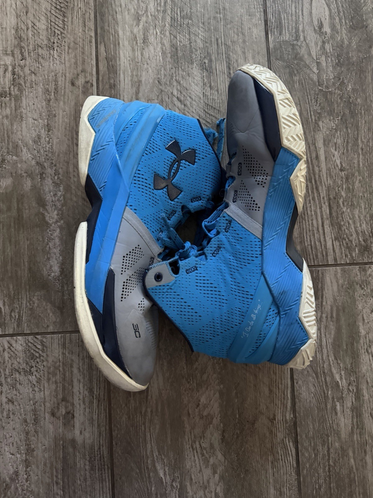 Under Armour Curry 2 Providence Road Blue/Gray Basketball Sneakers