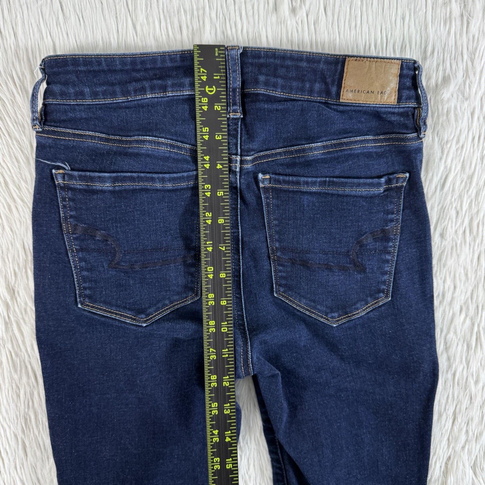 American Eagle Blue Dark Wash Hi-Rise Jegging Denim Jeans Women’s Size 4R