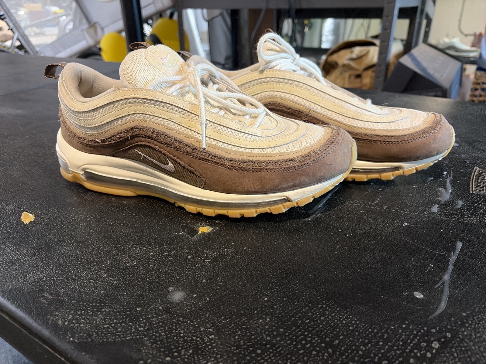 Nike Air Max 97 Muslin Pink Foam Size 12 Missing Insole