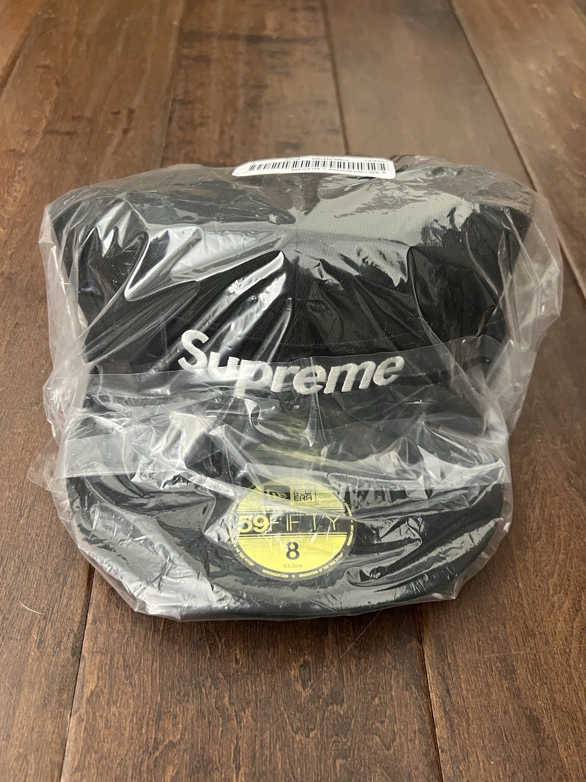 Supreme FW25 Box Logo New Era Cap Hat + Balaclava Black Size 8 New Rare IN HAND