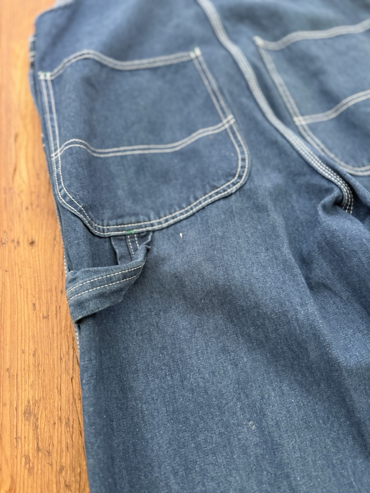 Liberty Overalls Men’s 32X30 Bib Utility Denim Blue Workwear Carpenter Made USA