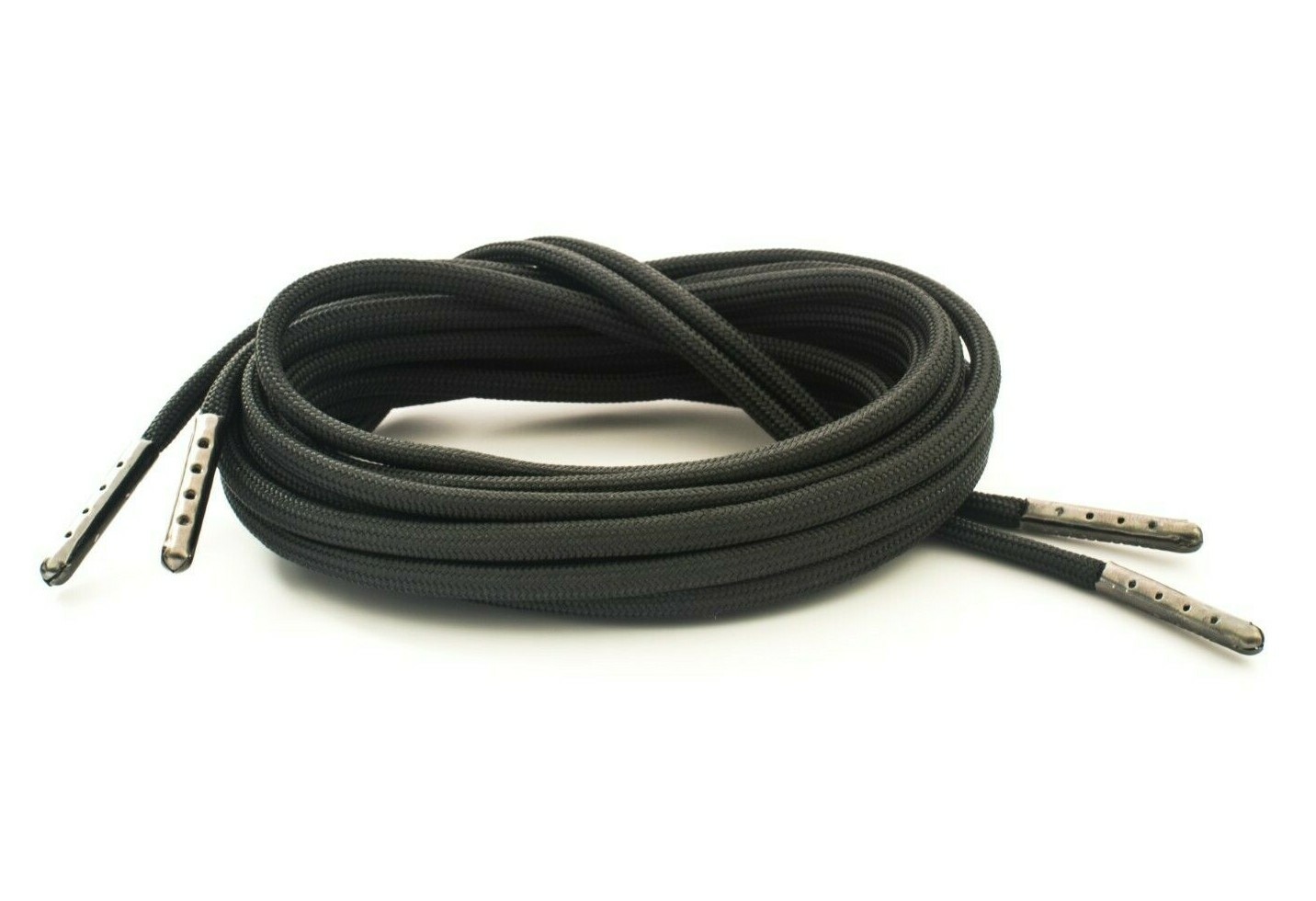 Black Boot Laces *Guaranteed for Life* 3mm Paracord Steel Tip Shoelaces