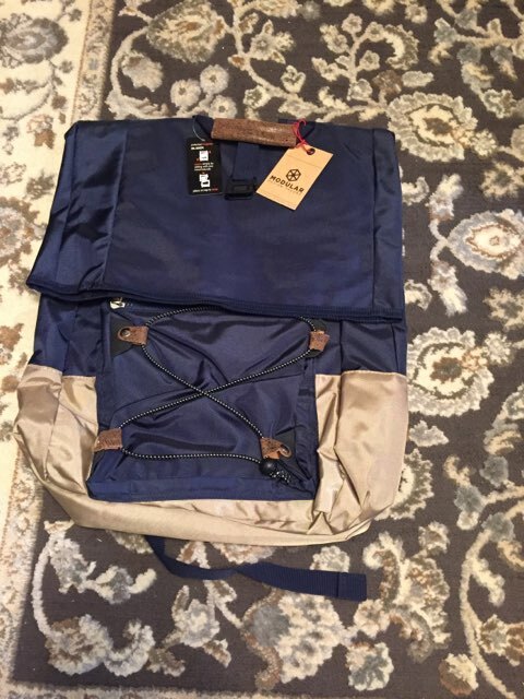 LOT of 3 Backpack BLUE Multifunction Travel Handbag Crossbody Bag 25L Business