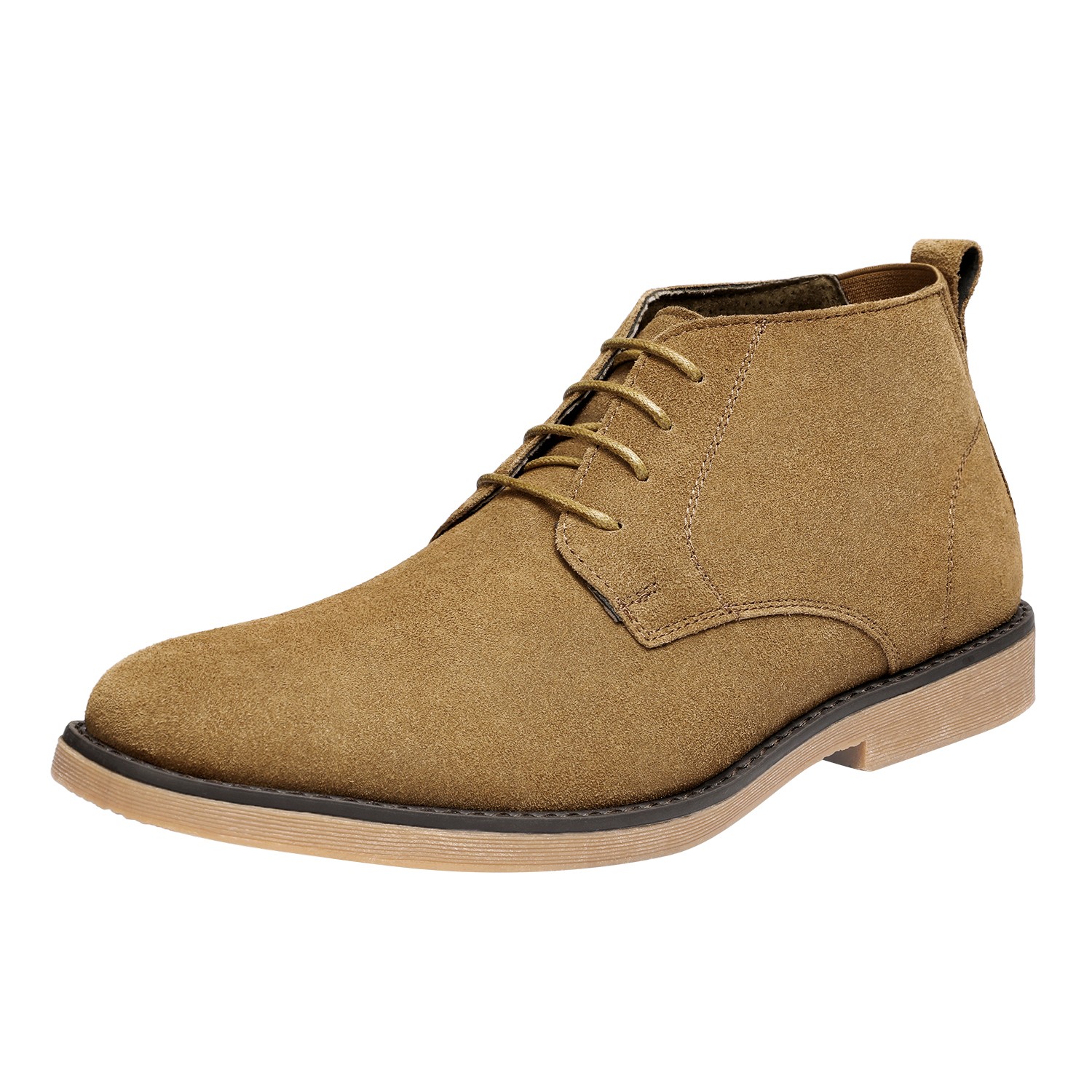 Men’s Premium Suede Chukka Boots Breathable Lace-Up Ankle Boots