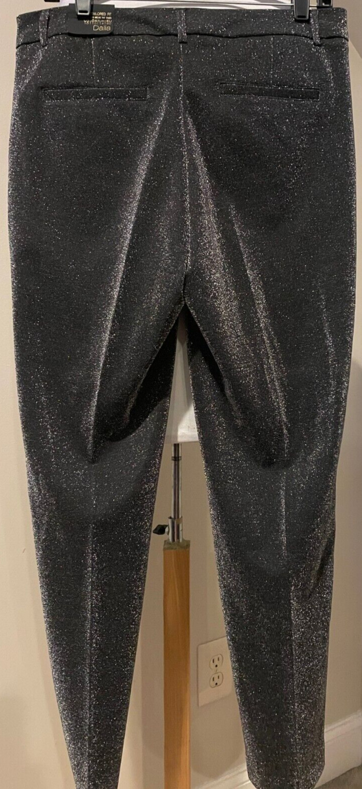 DALIA Womens Black Sparkily Evening Occasion Pants NWT – Sz 10