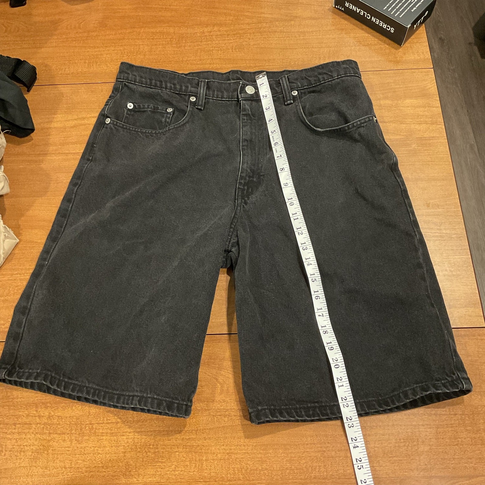 Polo Jeans Co. Ralph Lauren Relaxed Fit Black Denim Shorts-105