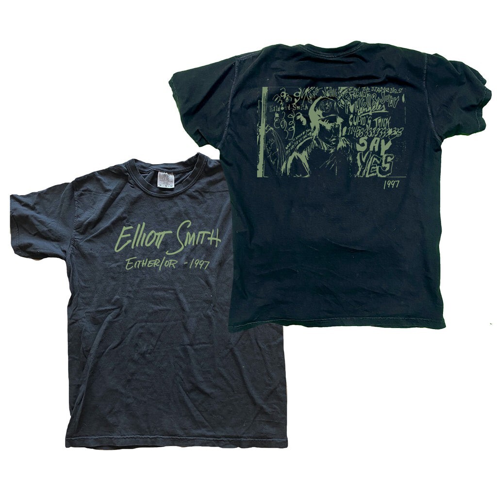 ELLIOTT SMITH – Black Either/or 1997 vintage retro t-shirt TE1247
