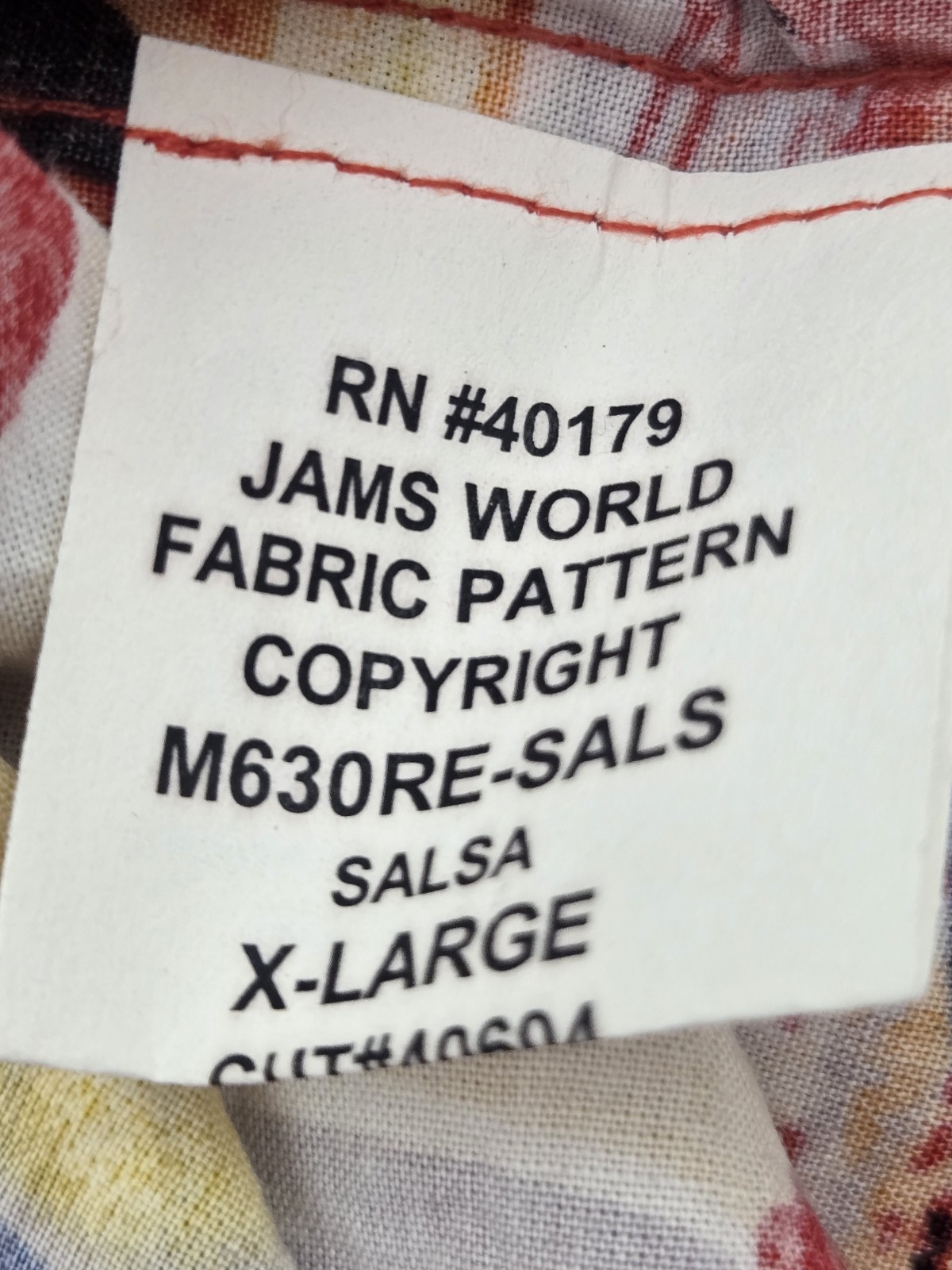 Jams World Salsa 100% Rayon Button-Up Shirt AOP Men’s XL Vintage