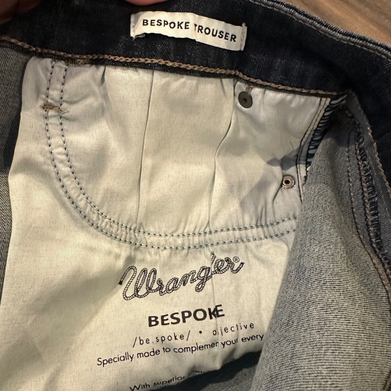 Wrangler Bespoke Trouser Flare Jeans Dark Wash High Rise Plus Size 21/22×32
