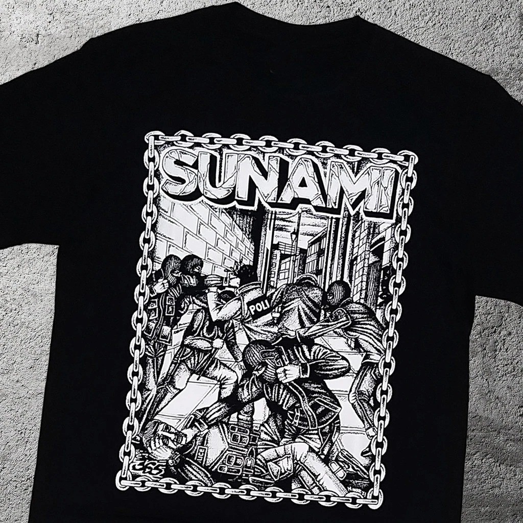 Sunami BAND T-Shirt Black All Size Unisex Gift Fan Shirt