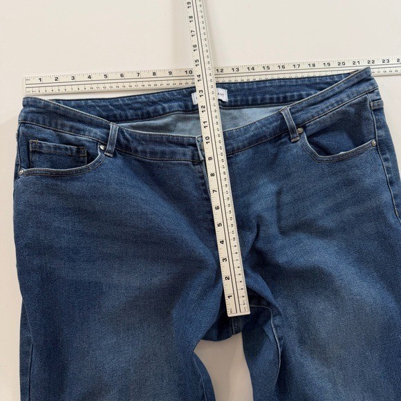 Lane Bryant Jeans Womens Plus Sz 22 Button Fly Stretch Wide Leg Trouser