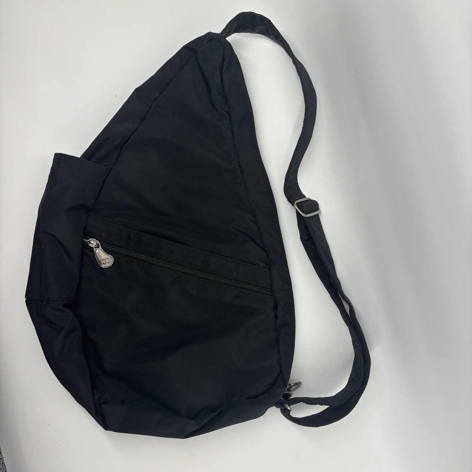 Ameribag Healthy Back Sling Bag Black Crossbody Adjustable Carry On Travel EUC