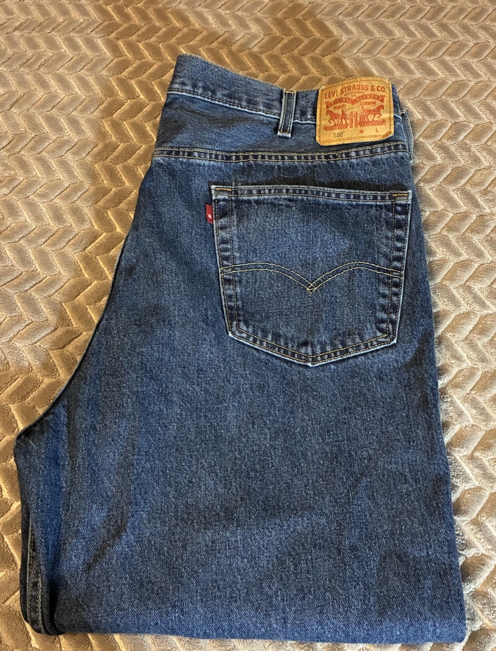 Levi 505 Jeans 44/29 Waterless Blue Pants Shrunk 27 Inches Inseam Now Read Below