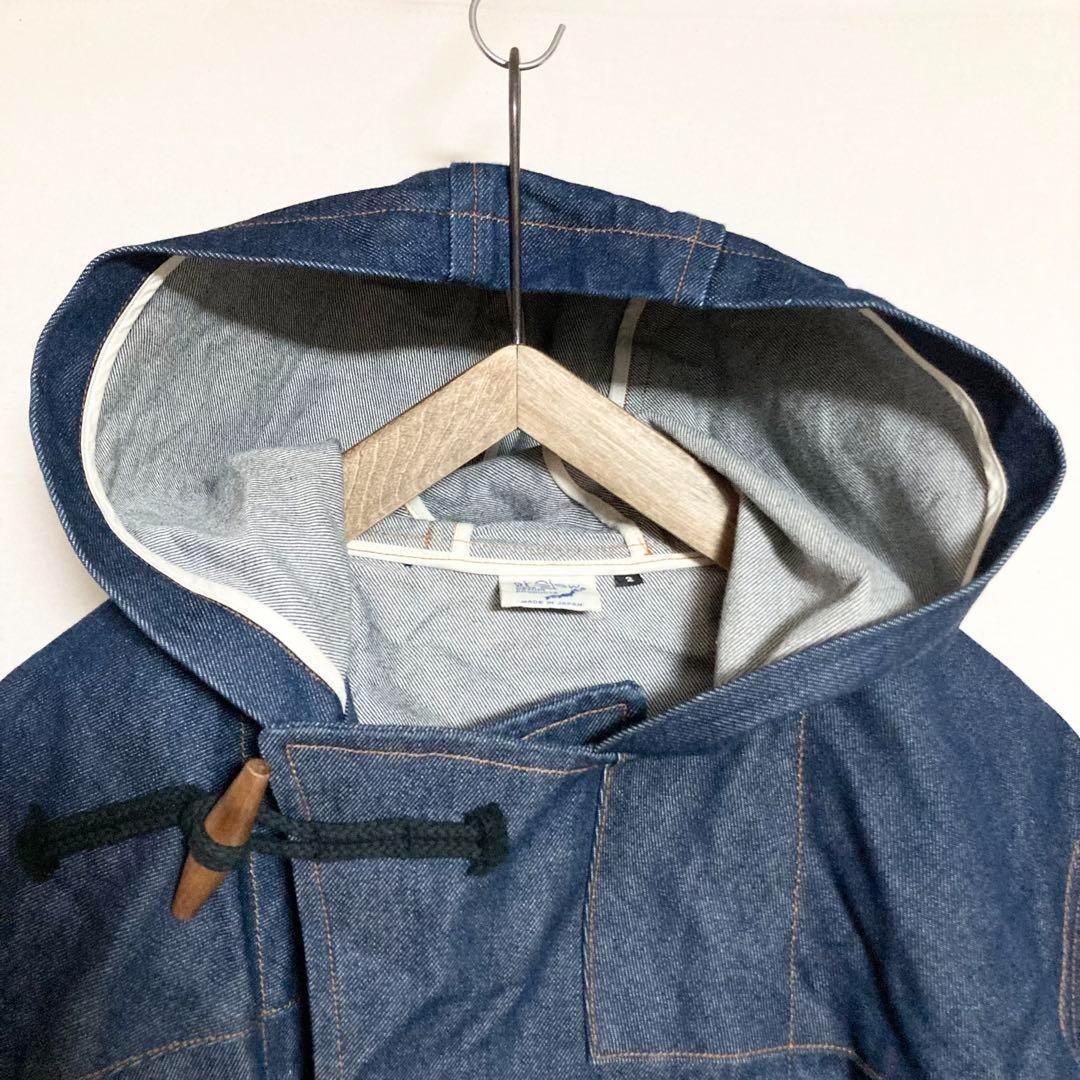 orSlow Or Slow Oversized Denim Duffel Coat Men’s Made in Japan Size M(2)