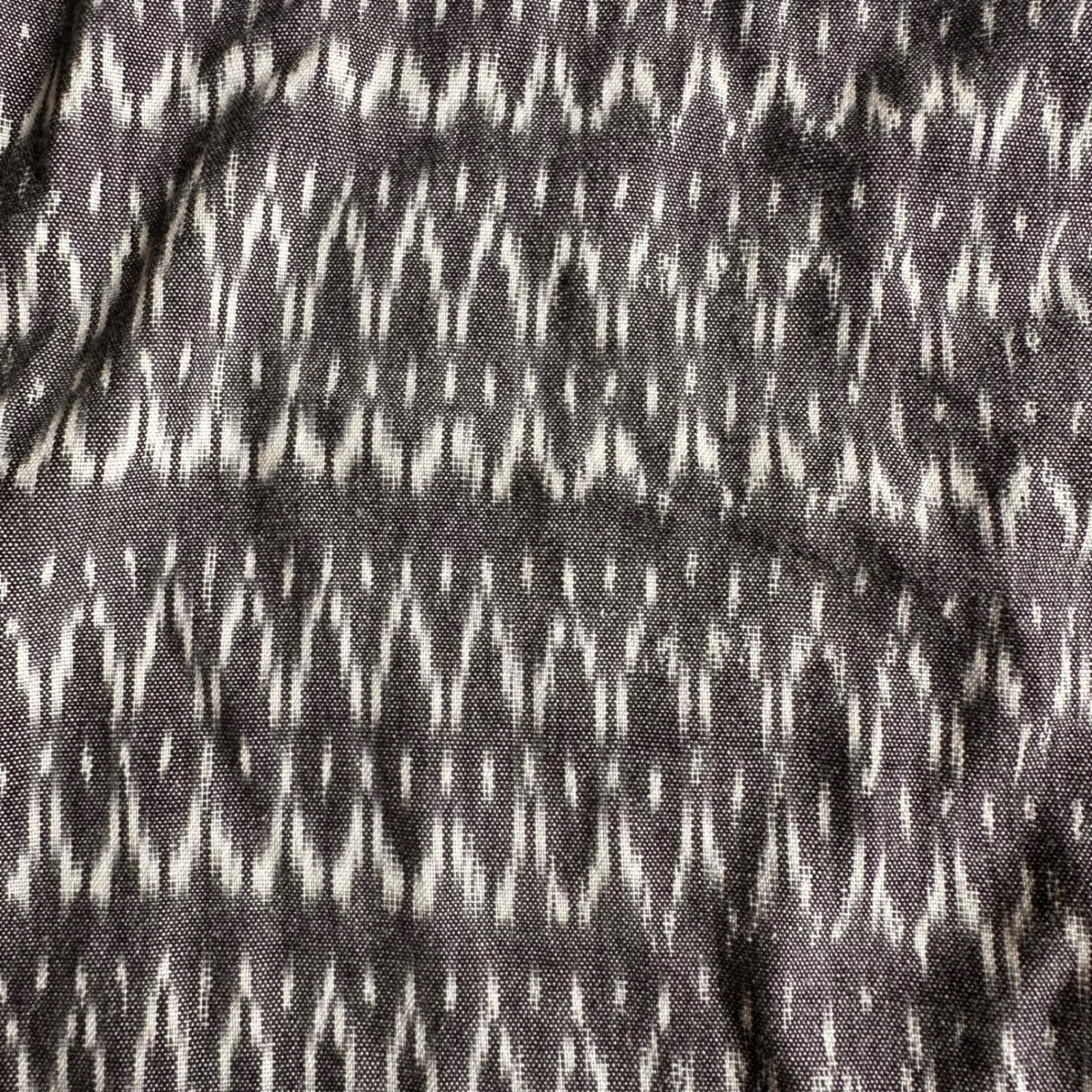 Eileen Fisher Organic Cotton Ikat Tank Top Womens XXS Geometric Grey Modern