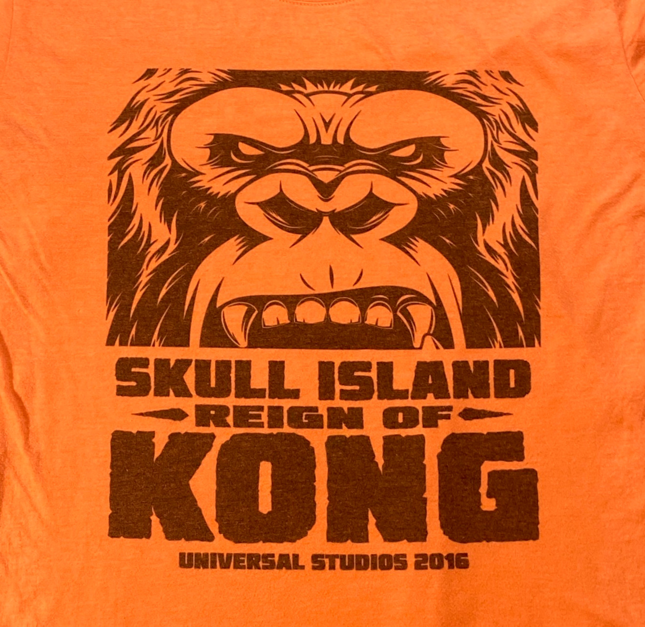 Skull Island Reign of Kong – 2016 Universal Studios, t shirt Adult Size Large