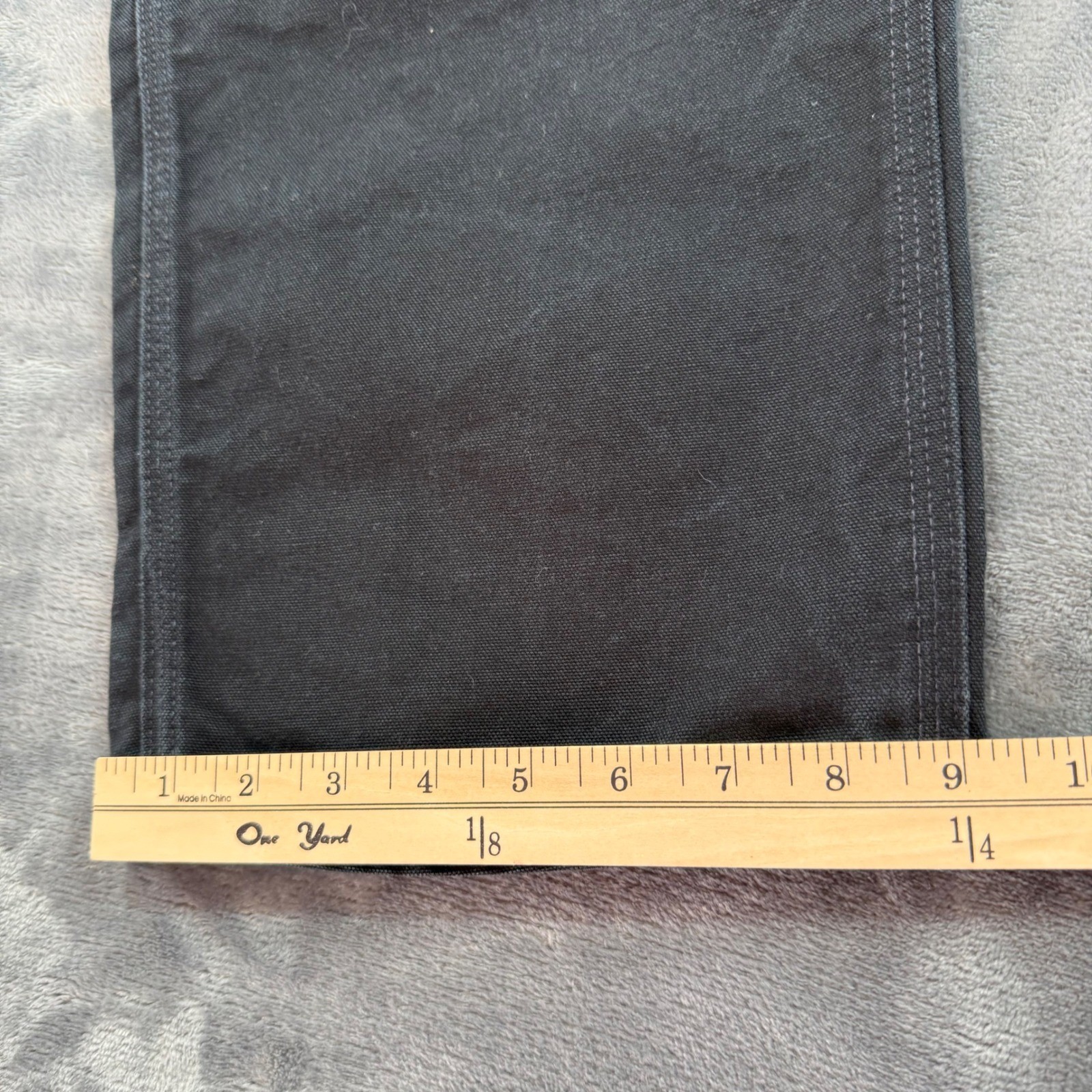 Carhartt B01BLK Double Front Work Pants Mens 40×32 Black Duck Canvas Made in USA
